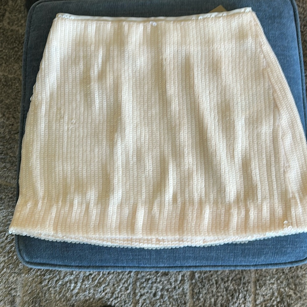 J.Crew blush colored sequin Mini Skirt